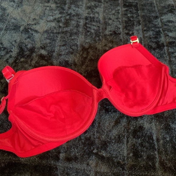 Women's Red Fredrick's of Hollywood Red Bra Size 34D - Picture 3 of 5